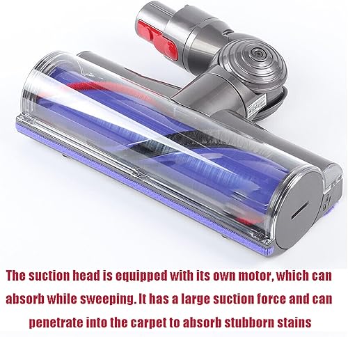 Miniatura 4 de Odashen Herramienta de piso de turbina de cabezal de limpieza directa para Dyson V7 V8 V10 V11 V15 Cyclone aspiradora inalámbrica, limpiador de