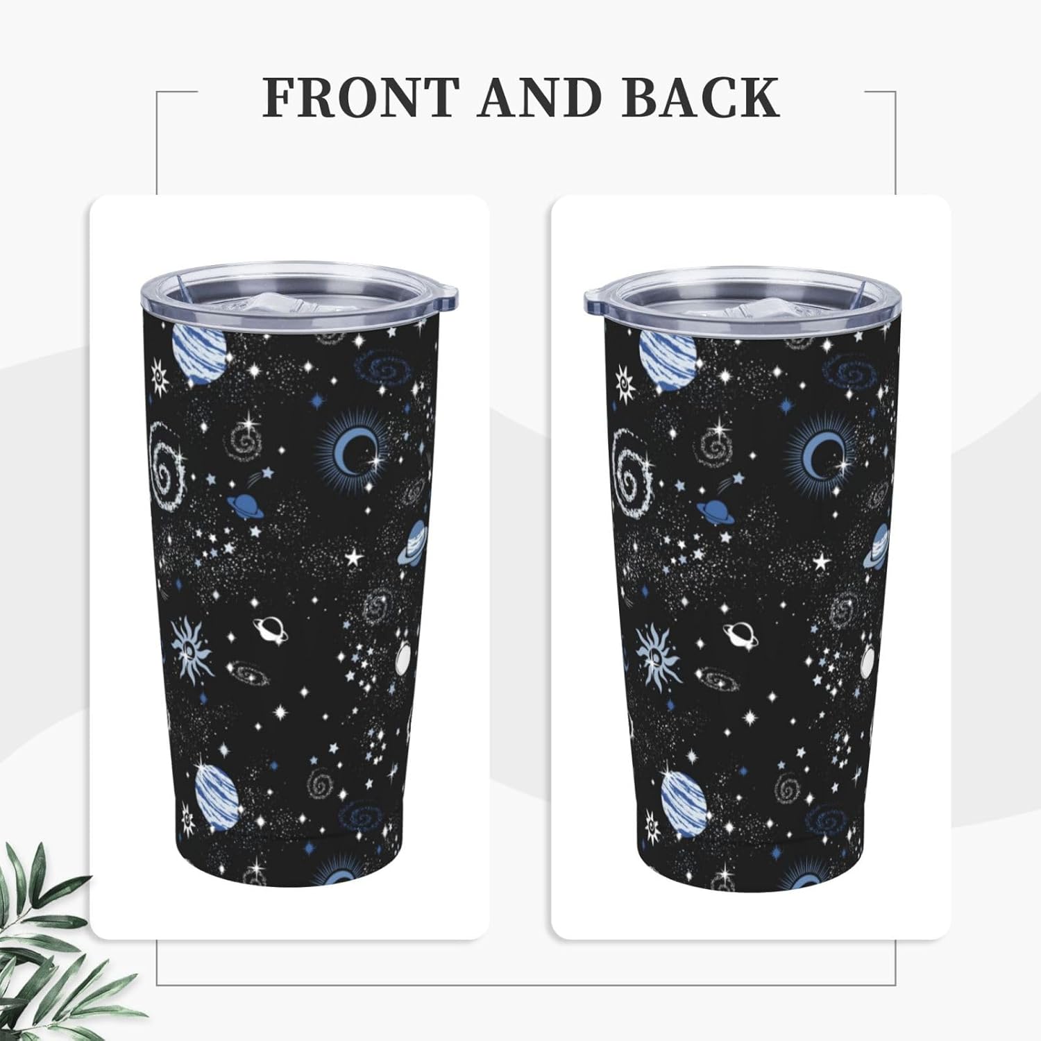 Space Galaxy Tumbler,Galaxy 20oz Stainless Steel Insulated Travel Tumblers,Travel Coffee Mug with Lid and Straw Water Bottle Drink Tumbler Cups Gifts for Women Men - Image 2