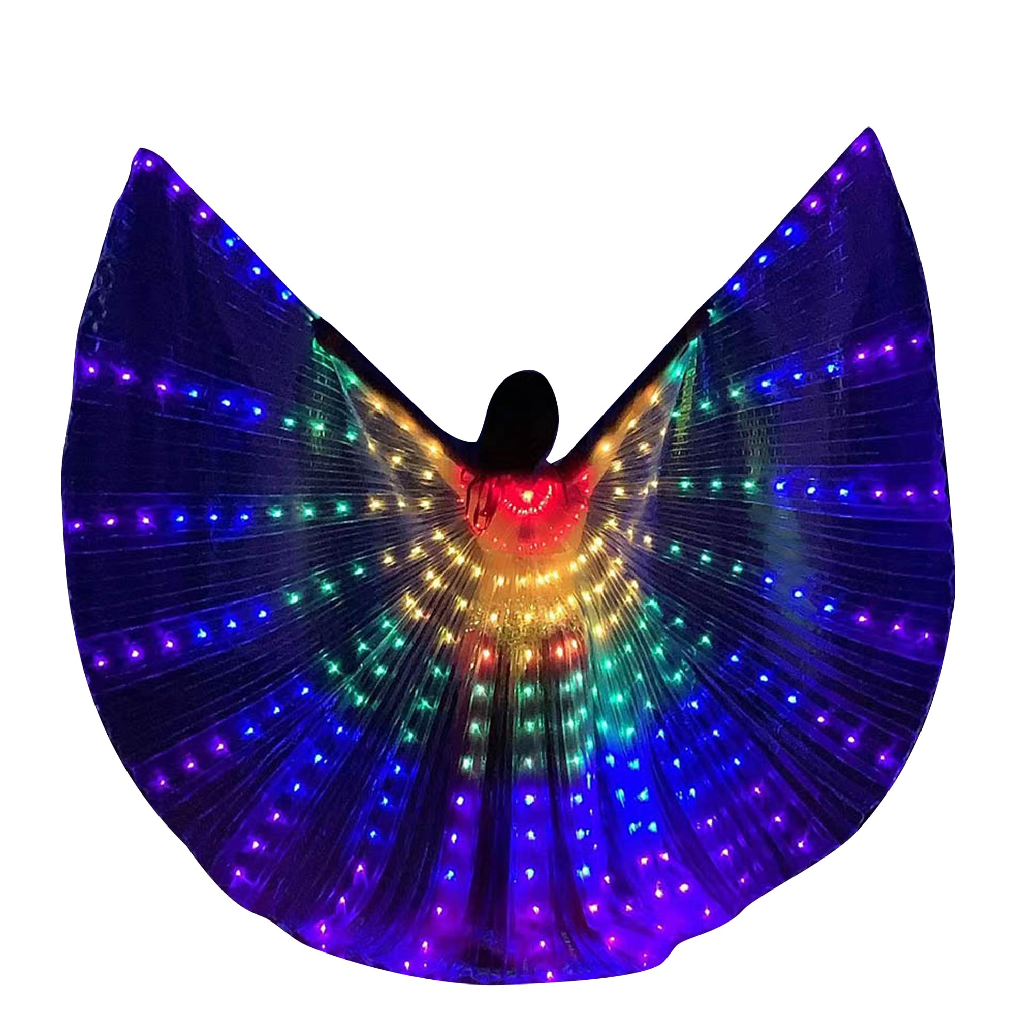 LED Isis Wings Light Up Belly Dance Wings Adult Glow Halloween Christmas Costumes for Women