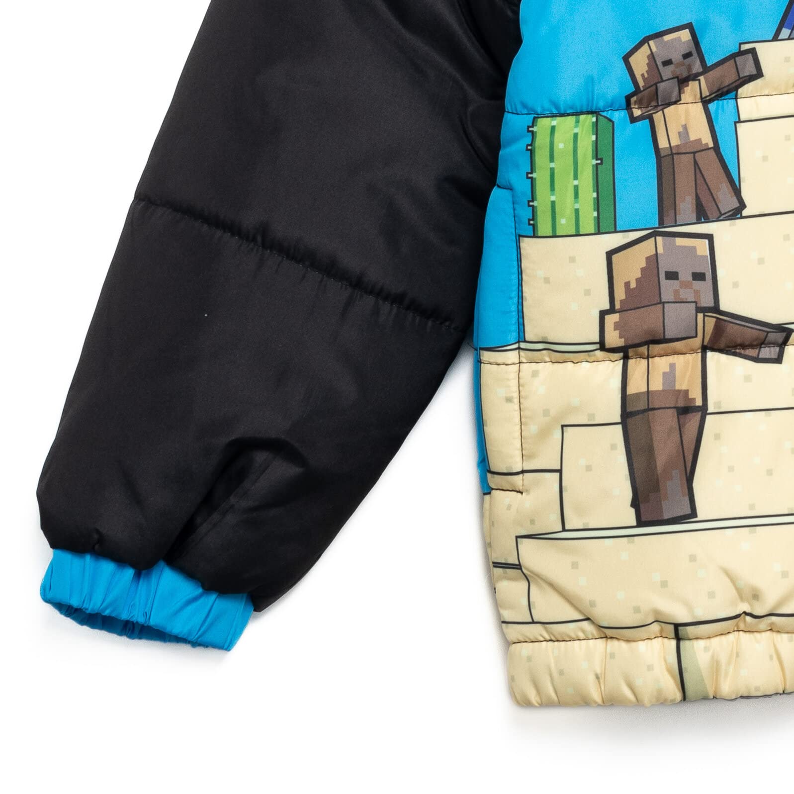 Minecraft Creeper Steve - Abrigo de invierno con cremallera para niños pequeños a niños grandes