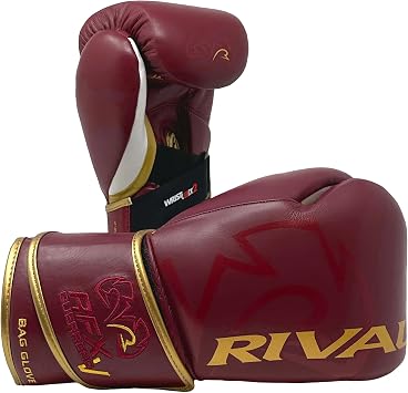 RIVAL Boxing RFX-Guerrero-V Bag Gloves, Multi-Layered Inner Foam Padding HDEF, Premium Leather, Wrist Lock 2 System
