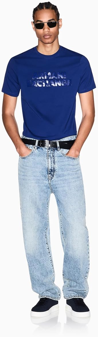 Armani Exchange Men's Elevated Logo Tee Slim