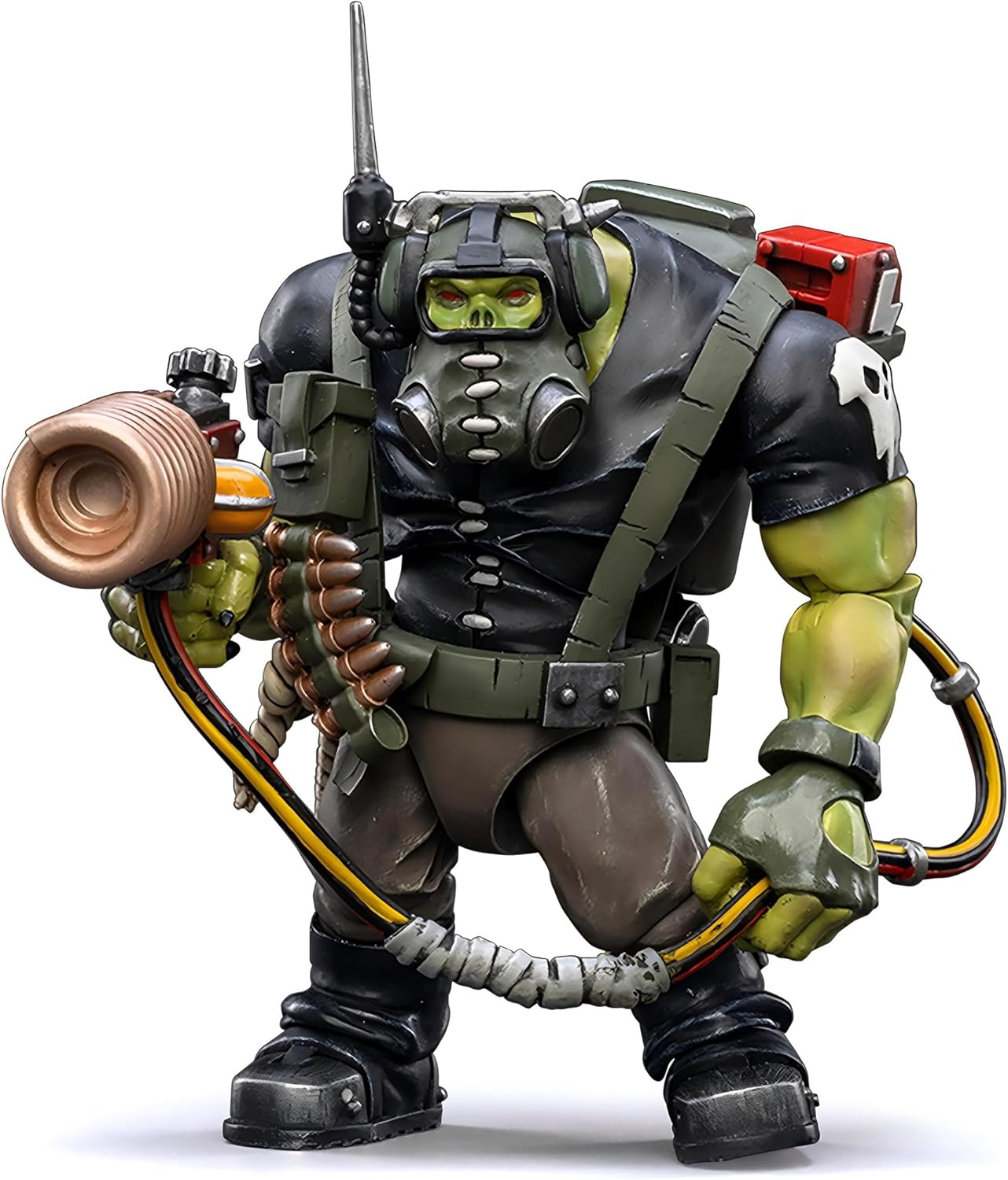 JOYTOY Warhammer 40K 1/18 Scale Action Figure Ork Kommandos Comms Boy Wagzuk - Articulated Figurine for Collection & Gifts - JT2979