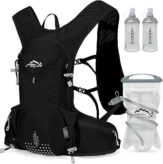 Hydration Pack Backpack, Lightweight Water Backpack with 2L Leakproof Hydration Bladder Daypack for Men Women,Running Hydration Vest for Outdoor Trail Running Hiking Cycling Race Climbing