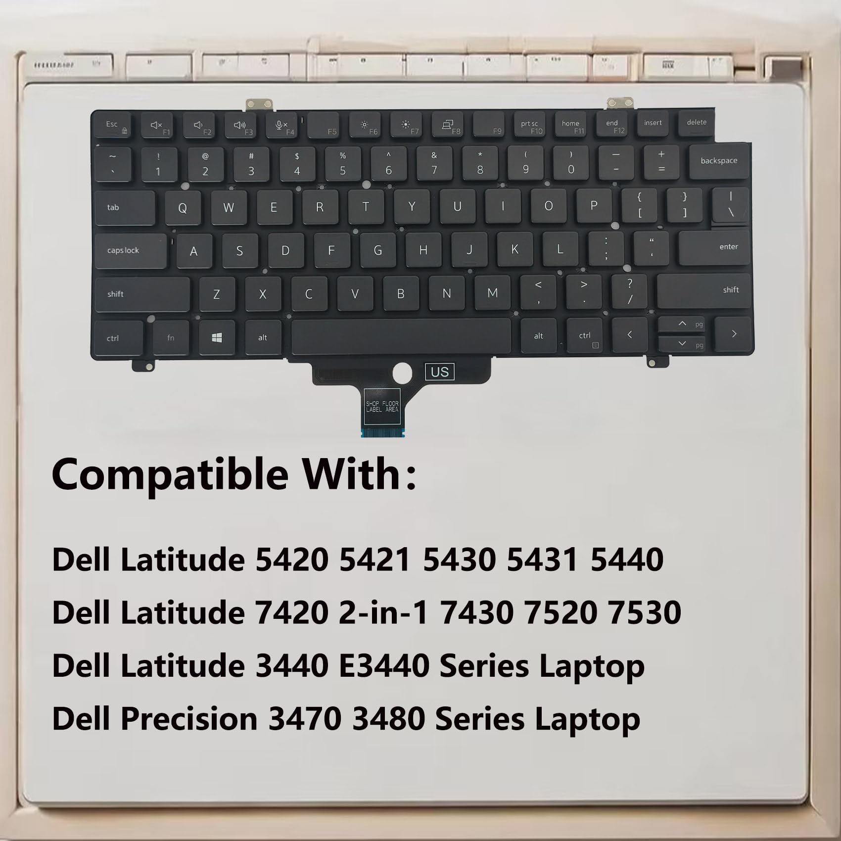 Dell Latitude 5420英語キーボード Amazon | WWGTMC 交換用キーボード Dell Latitude 5420 5421 5430 5431
