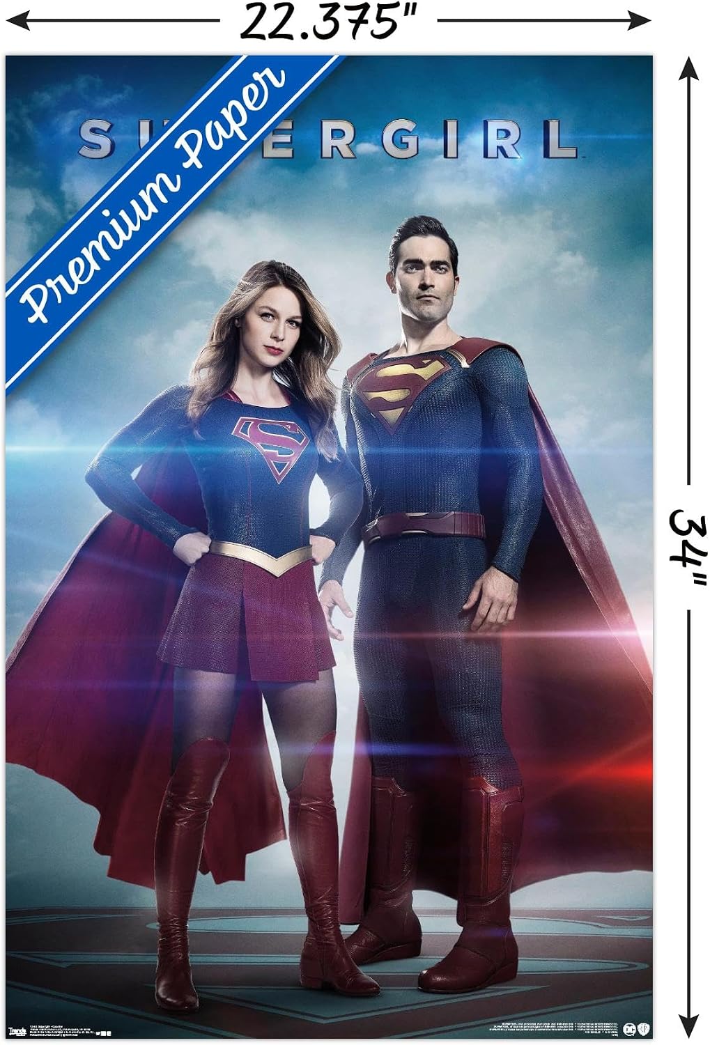 Trends International DC Comics TV - Supergirl - Cousins Wall Poster, 22.375" x 34", Premium Unframed Version