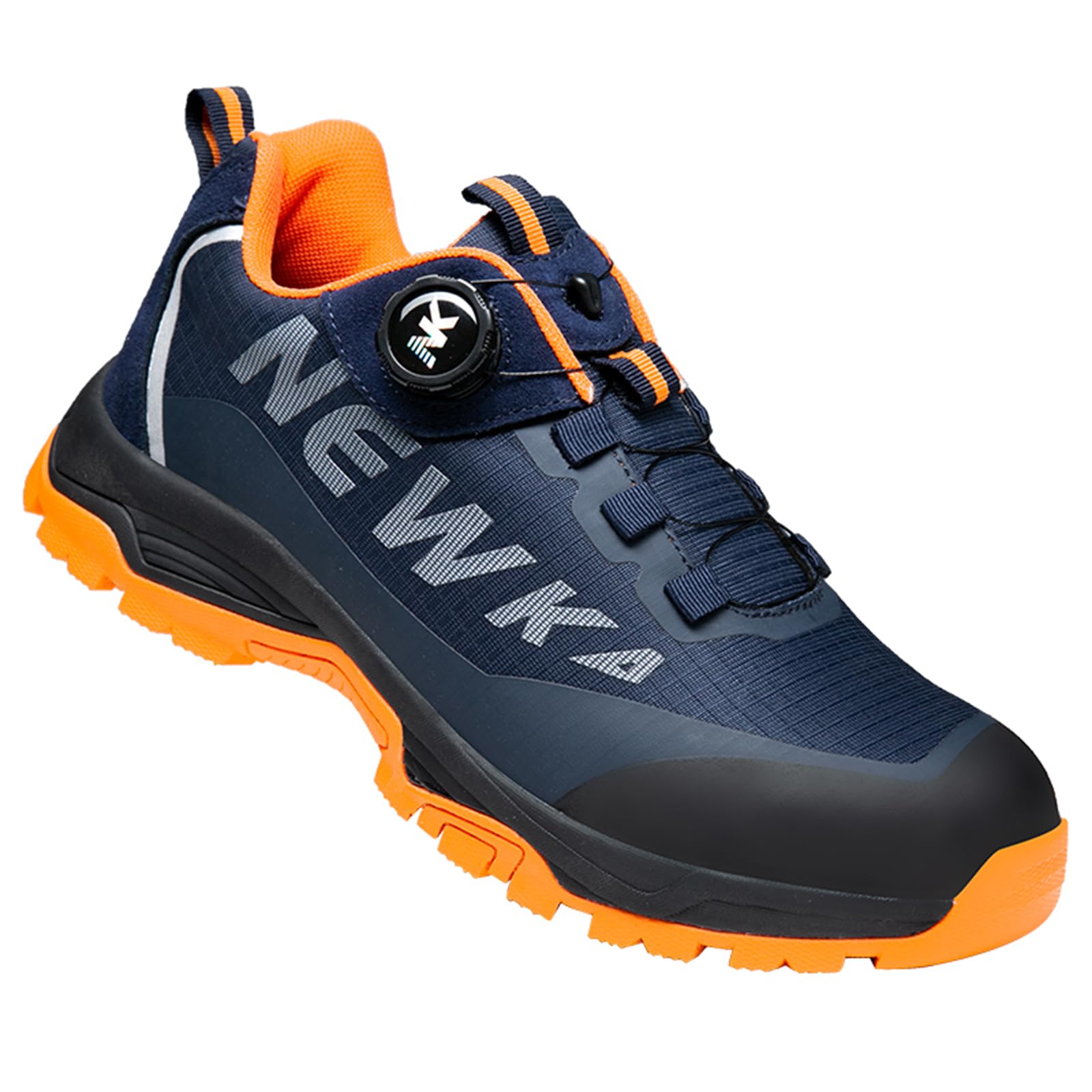 YisiNP Veiligheidsschoenen voor dames en heren, S3 winter, werkschoenen met stalen neus, waterdicht, zwart, 44 EU