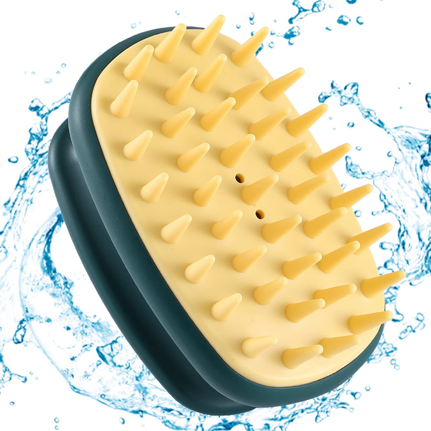 Mockery Hair Scalp Massager Shampoo Brush with Soft Bristles Silicone Scrubber, Hair Massager, Dandruff Comb, Scalp Exfoliator for Hair Growth, Dandruff Removal,Hair Clean & Head Relax (Yellow) (B0BDXQXTL8) Amazon Price History, Amazon Price Tracker