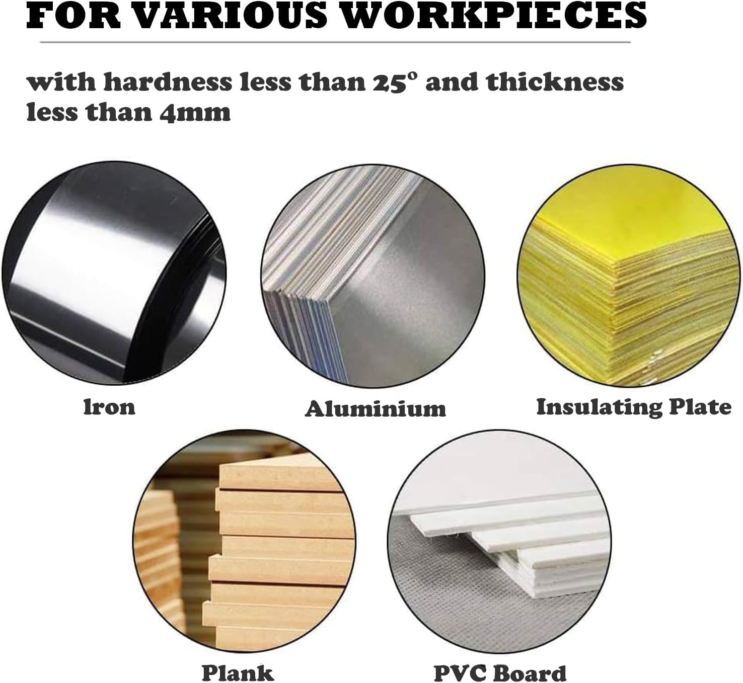 HSS Step Drill Bits Set, Bst4UDirect 4 PCS High Speed Steel Titanium Coated Cone Drill Bits Hole Cutter for Wood, Stainless Steel, Sheet Metal