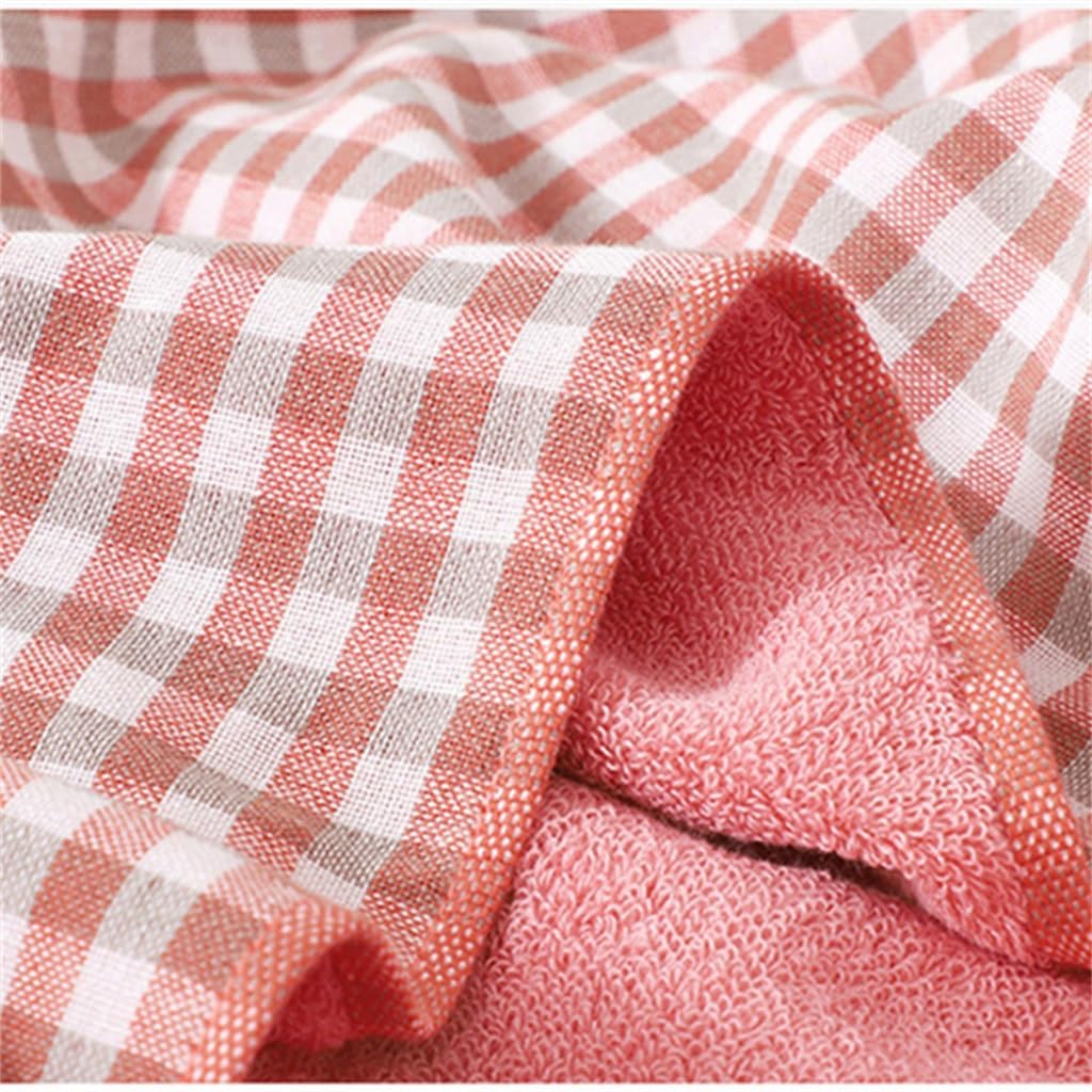 Men's Women's Bath Towel Checked Soft Cotton Adult Bath Towel, Men's and Women's 70 * 140(Black)