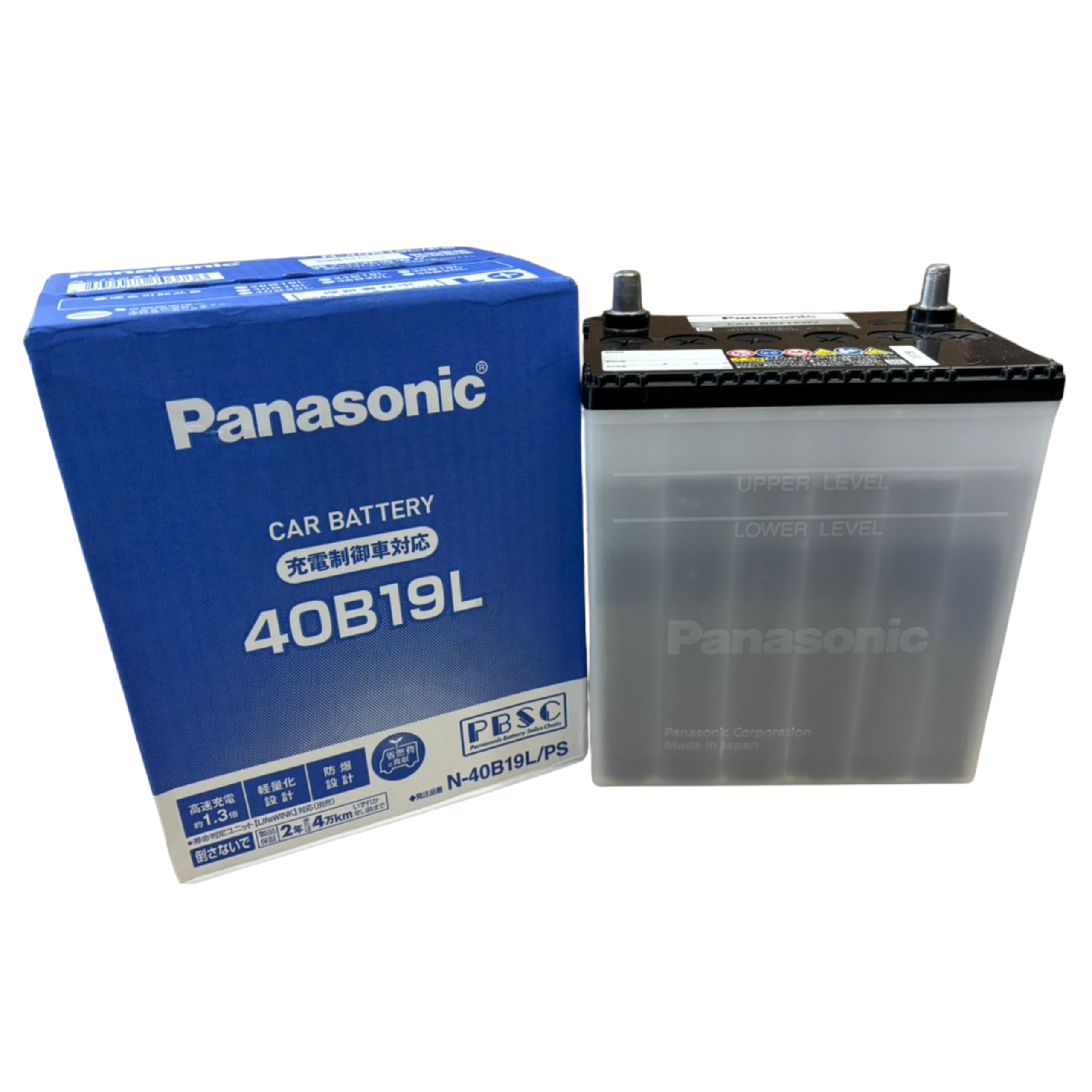 Amazon | パナソニックPanasonic 国産バッテリー 40B19L/PS 充電制御車