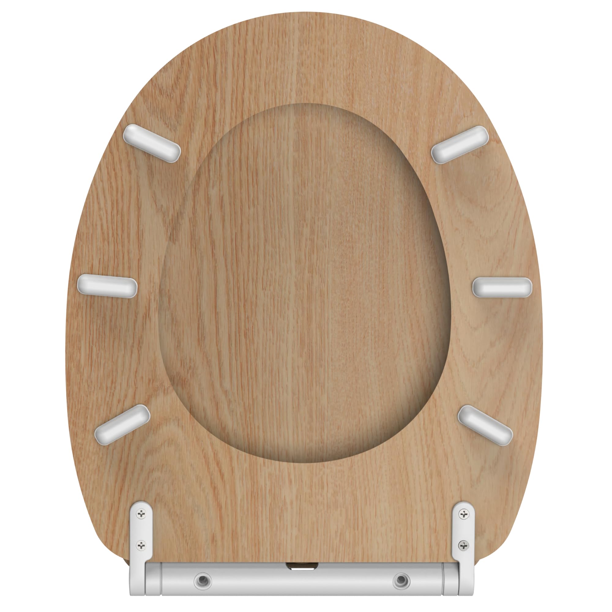 Sanilo Sedile WC con chiusura ammortizzata e sgancio rapido, il coperchio del WC può essere rimosso con la semplice pressione di un pulsante, facile montaggio dall'alto (Legno)