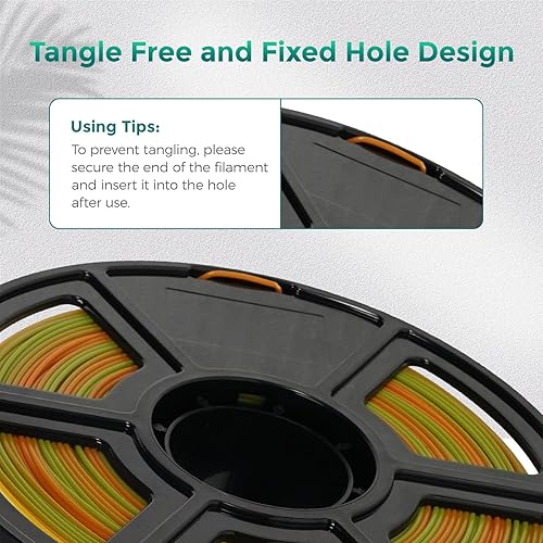 Vista 148 de FLASHFORGE - Filamento PLA, 1/16 de pulgada, carrete de 2.2 libras de filamento, precisión dimensional de +/- 0.001 de pulgada, fácil de usar y se