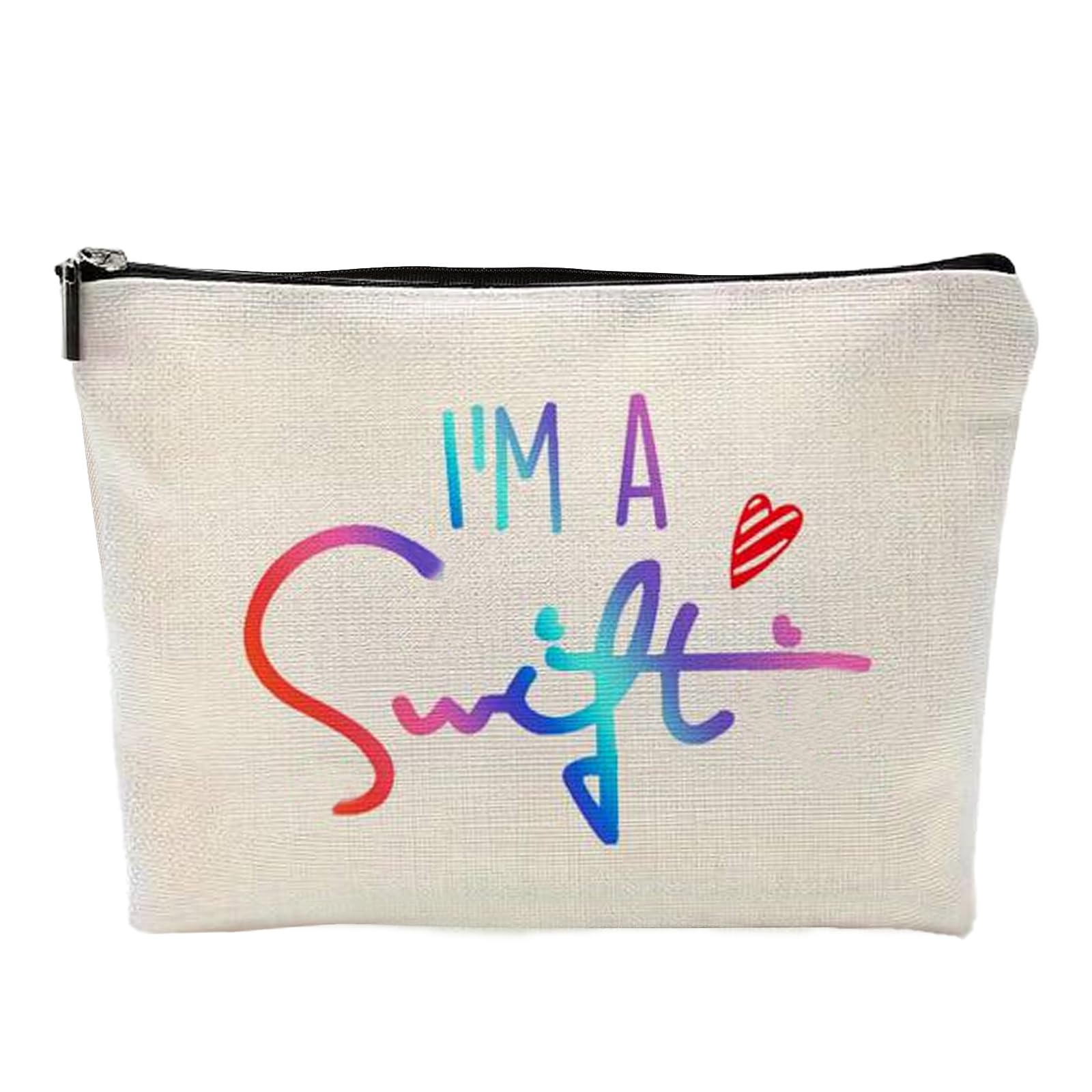 Makeup Bag for Fans,Music Lovers Makeup Bag,Compatible with Girls, Fans Gifts, Red