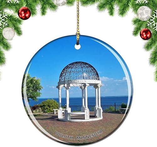 Miniatura 7 de Weekino Minnesota Duluth Cascada de Estados Unidos adorno para árbol de Navidad decoración colgante colgante colección de recuerdos de viaje de