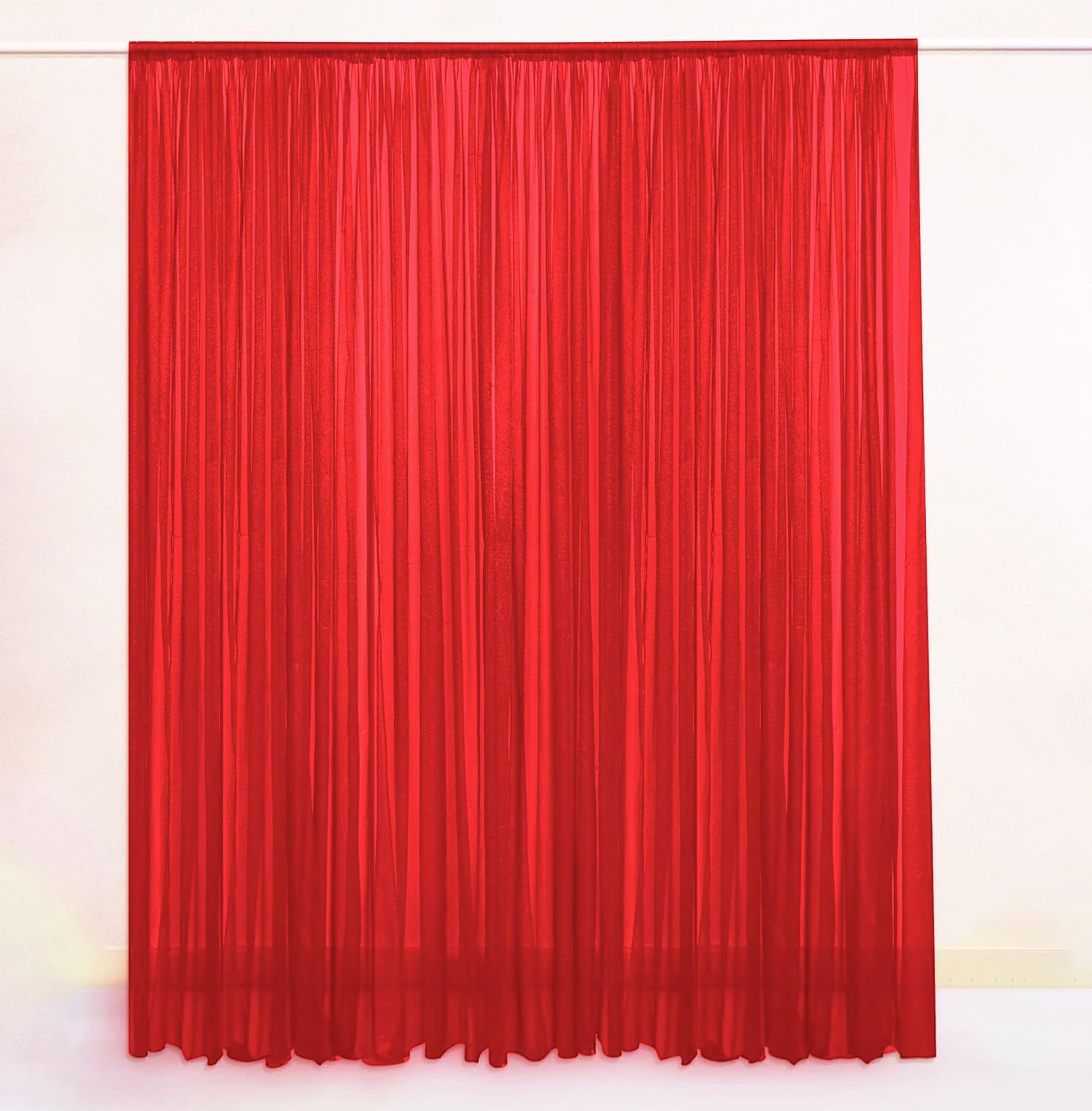 Special You Red net Curtain Backdrop for Decoration, net Cloth for Decoration, Sheer Curtains, Background Cloth for Decoration, Backdrop for Photography, Navratri Decoration Items for Home - 3 Pcs (B0CVTD1V8X) Amazon Price History, Amazon Price Tracker