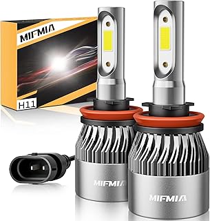 H8 H9 H11 LED Headlight Bulbs Low Beam, 15000 Lumens 500% Brighter 6500K Cool White LED Headlights Conversion Kit Halogen Replacement