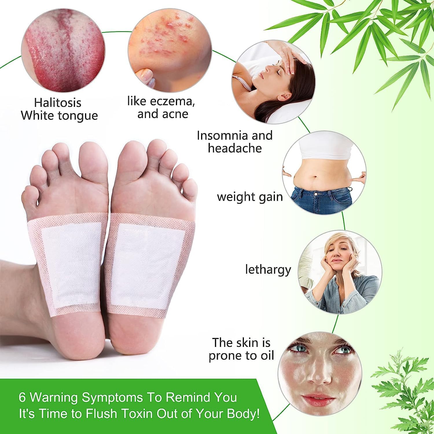 VONT foot patch for detoxification | detox foot patches | foot patch | foot patches | Natural Ginger & Bamboo Vinegar Patches for Toxin Removal Pain Relief, Better Sleep & Circulation for Men & Women (20) - Image 5 thumbnail