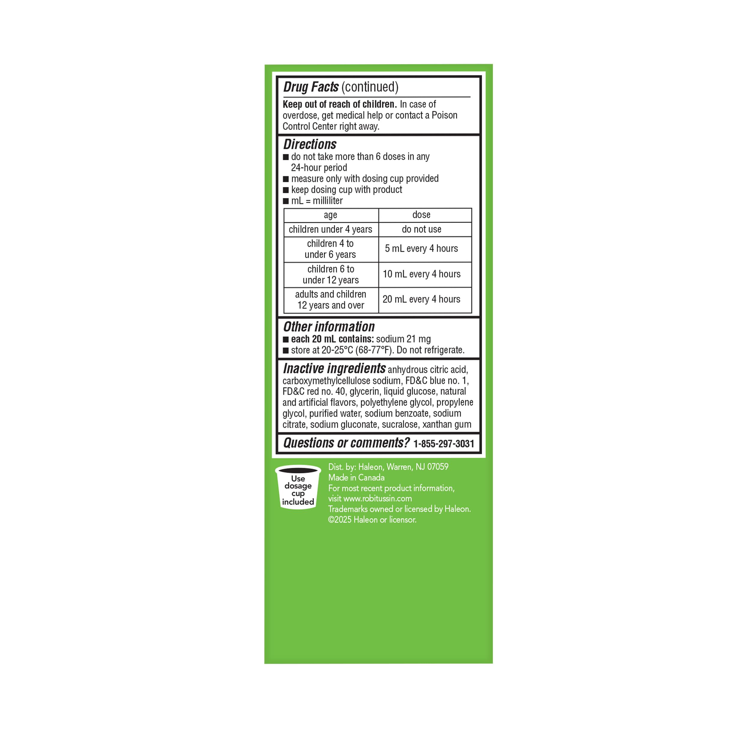 Children's Robitussin Grape Cough and Chest Congestion DM, 4 fl oz — Amazon image 14