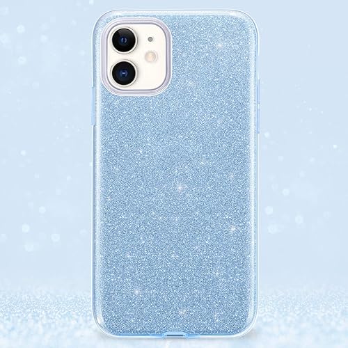 Miniatura 2 de MILPROX Funda para iPhone 11, brillante, de lujo, brillos, carcasa protectora híbrida de 3 capas, antigolpes, delgada, suave, para iPhone 11 de 5.8