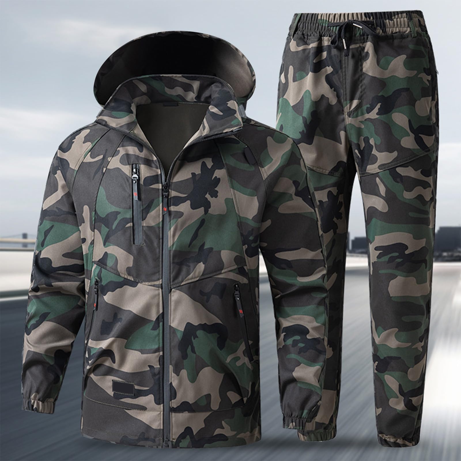 Vêtements De Travail Veste De Chasse Homme Et Pantalon Treillis Homme Chantier Jogging Travail Treillis Militaire