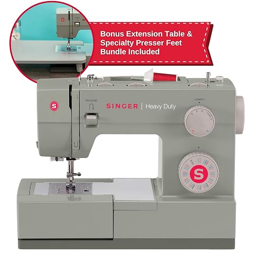 10 Best Sewing Machines for Denim and Leather in 2025: Expert Reviews SINGER | Heavy Duty Holiday Bundle - 4452 Heavy Duty Sewing Machine with Bonus Extension Table for Larger Projects, Packed with Specialty Accessories, 15.5 x 6.25 x 12
