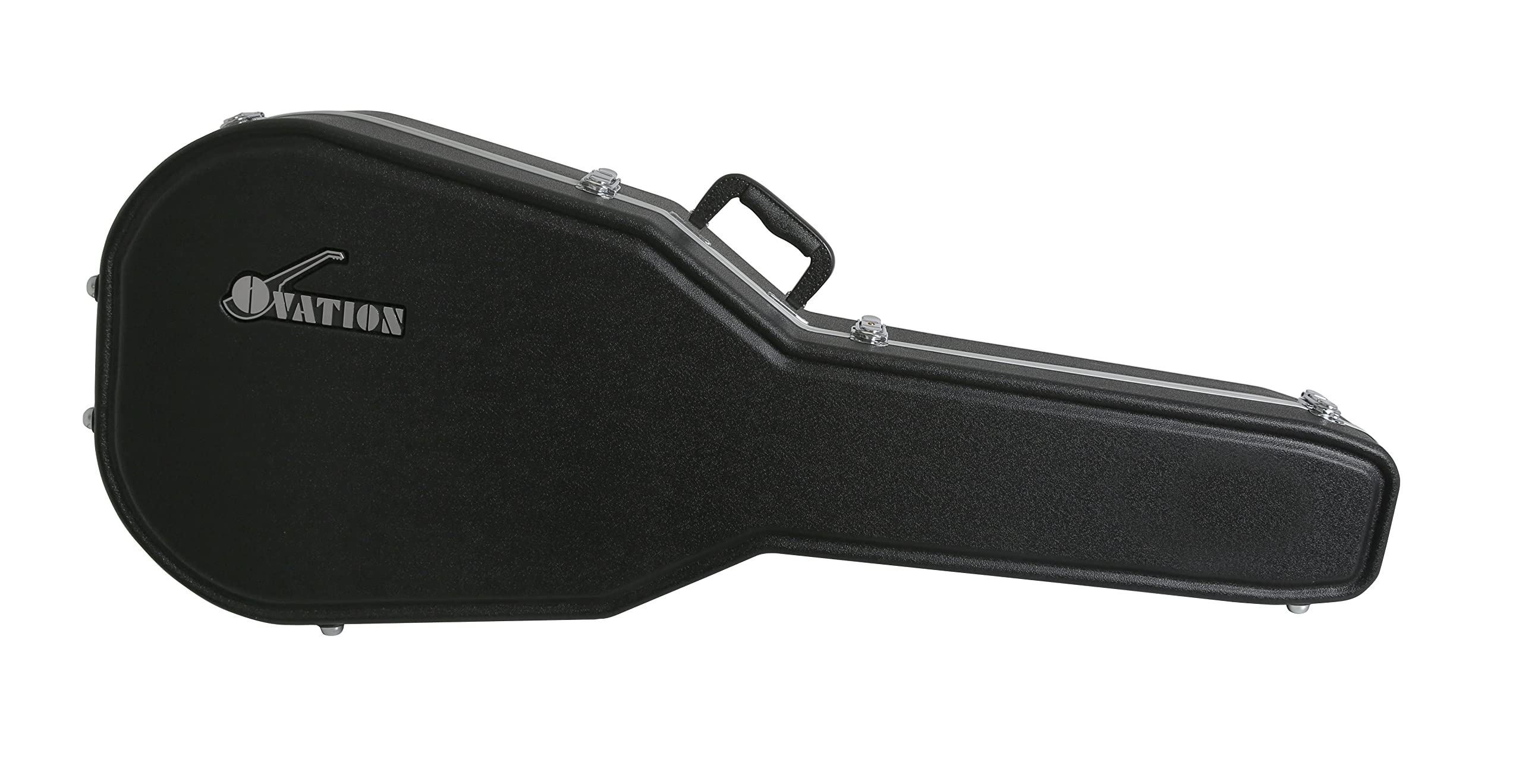 OVATION Guitars Gitarrenkoffer ABS Hartschale – passend für Deep Bowl/Mid-depth – für 6- und 12-String – Original Formkoffer – schwarz – Modell 8158-KO