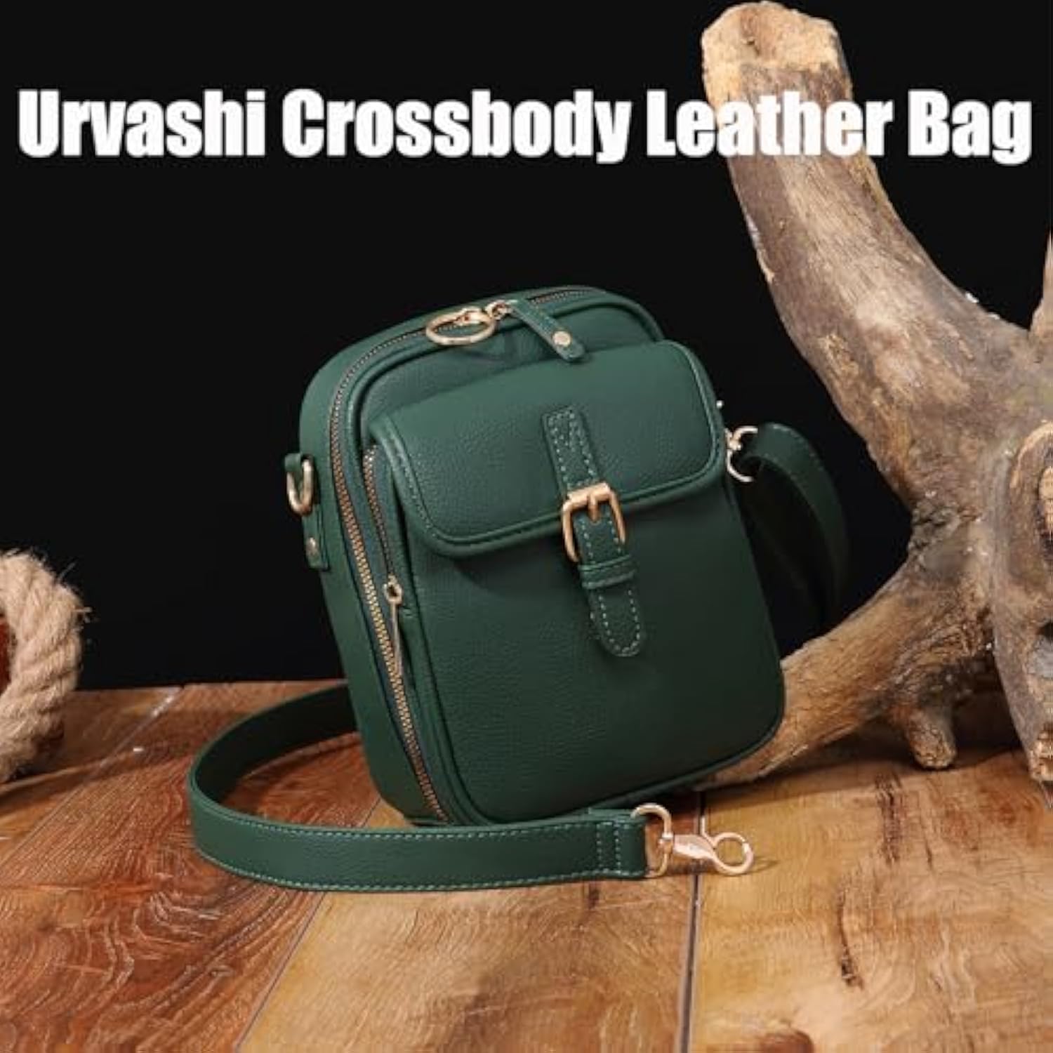 Enjoyaitlife torba crossbody, vintage, podwójna, antykradzieżowa, torebka o dużej pojemności, dla kobiet