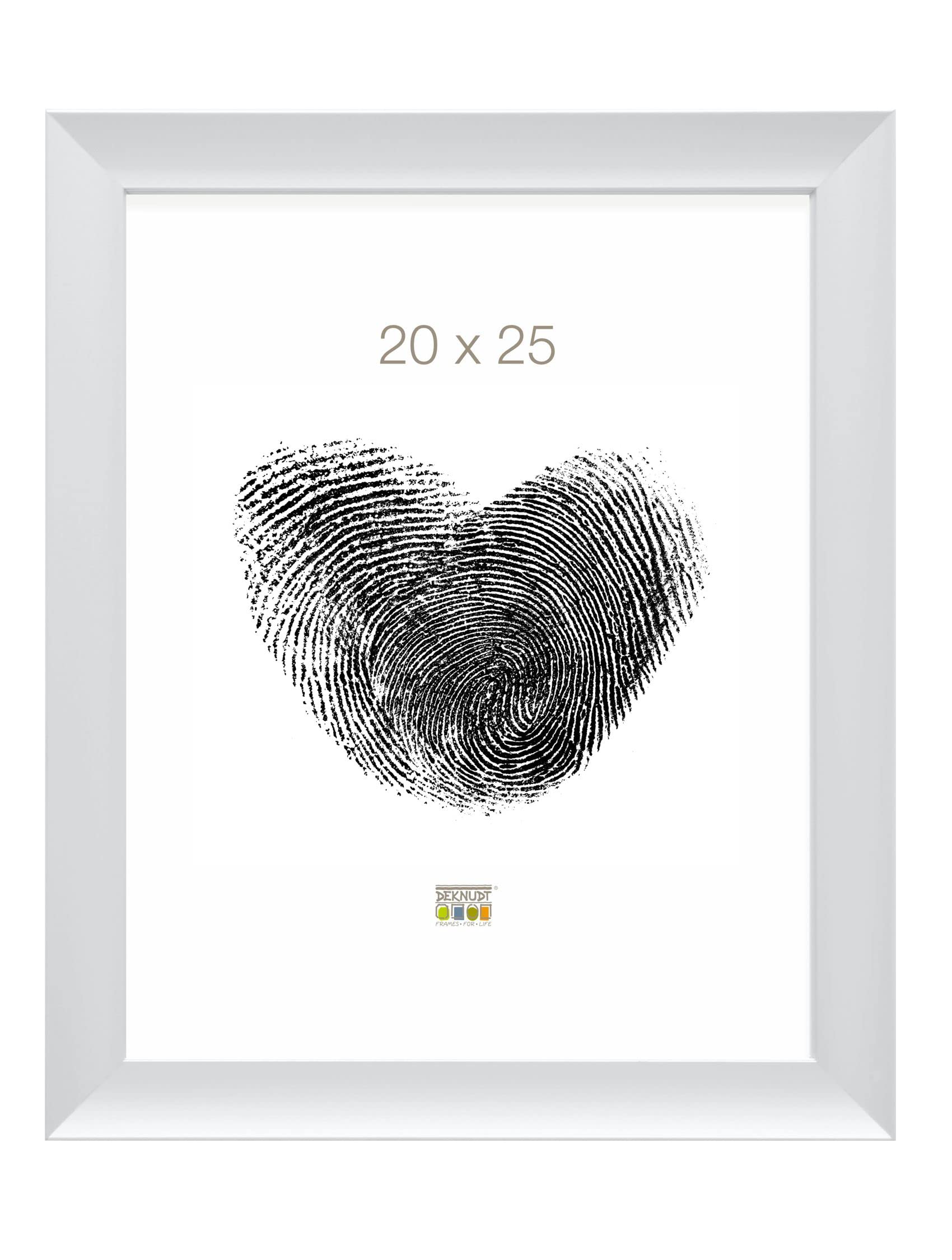 Cadre argenté aluminium 20x25 Deknudt : l'élégance sobre pour vos photos
