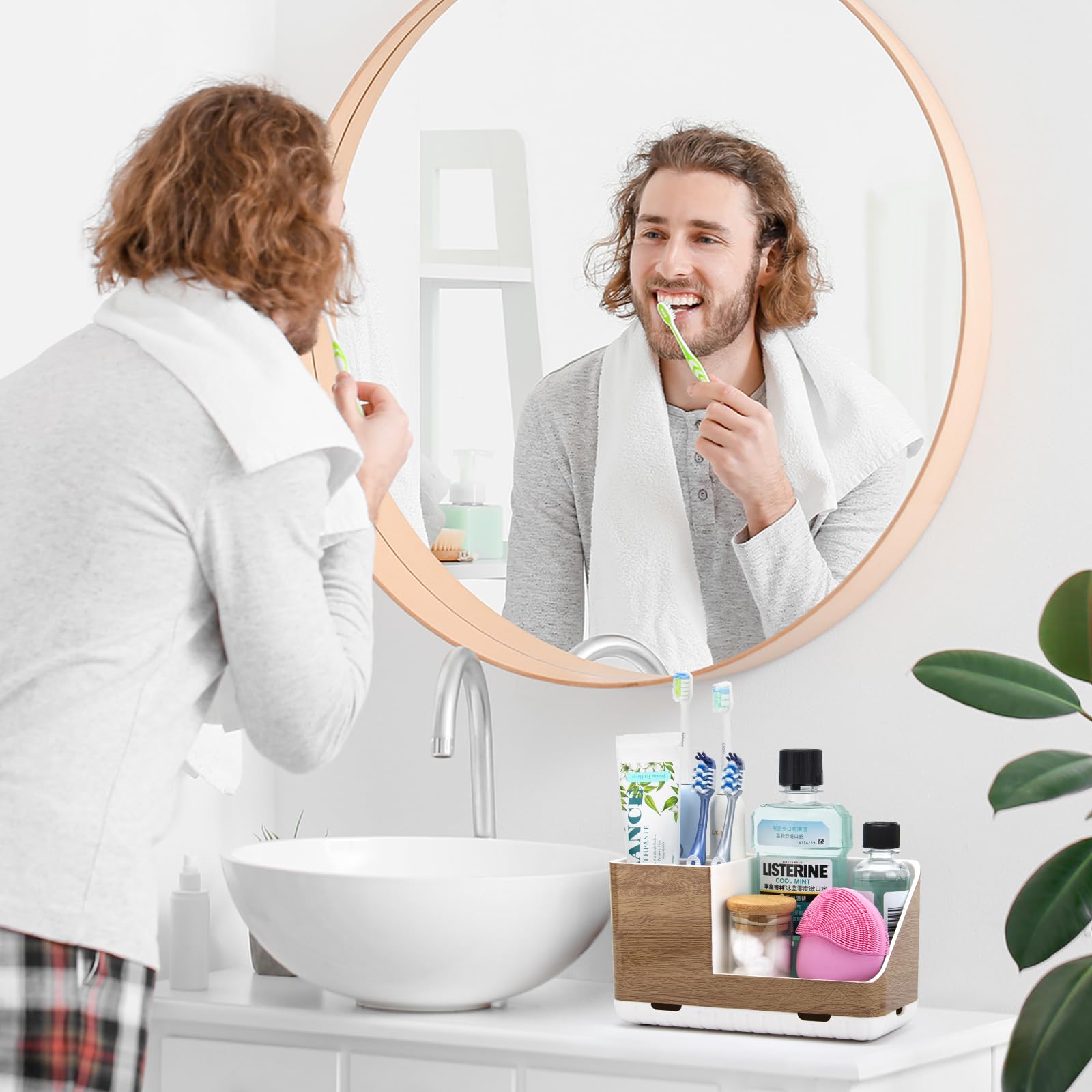 PARKMANI Toothbrush Holders for Bathroom Countertop Kids Electric Toothbrush and Toothpaste Holder - Image 2