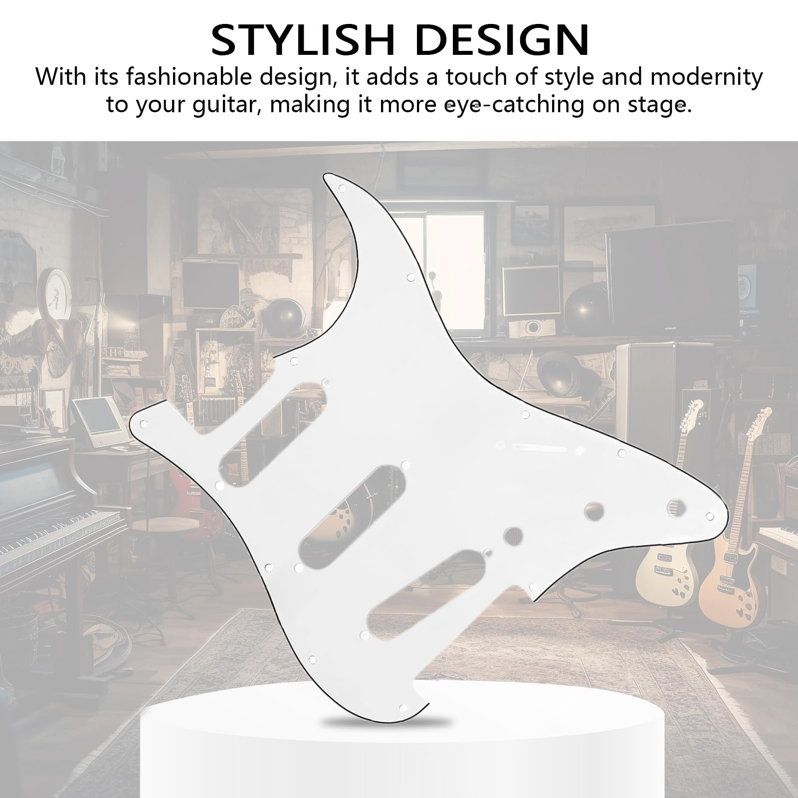 Musiin electric guitar pickguard compatible with Strat/Stratocaster 3-layer protector - Image 4