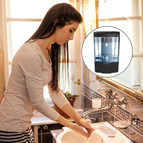 Miniatura 7 de interhasa! Dispensador de jabón, dispensador de desinfectante de manos sin contacto, dispensador automático de jabón de cocina para hogar comercial,