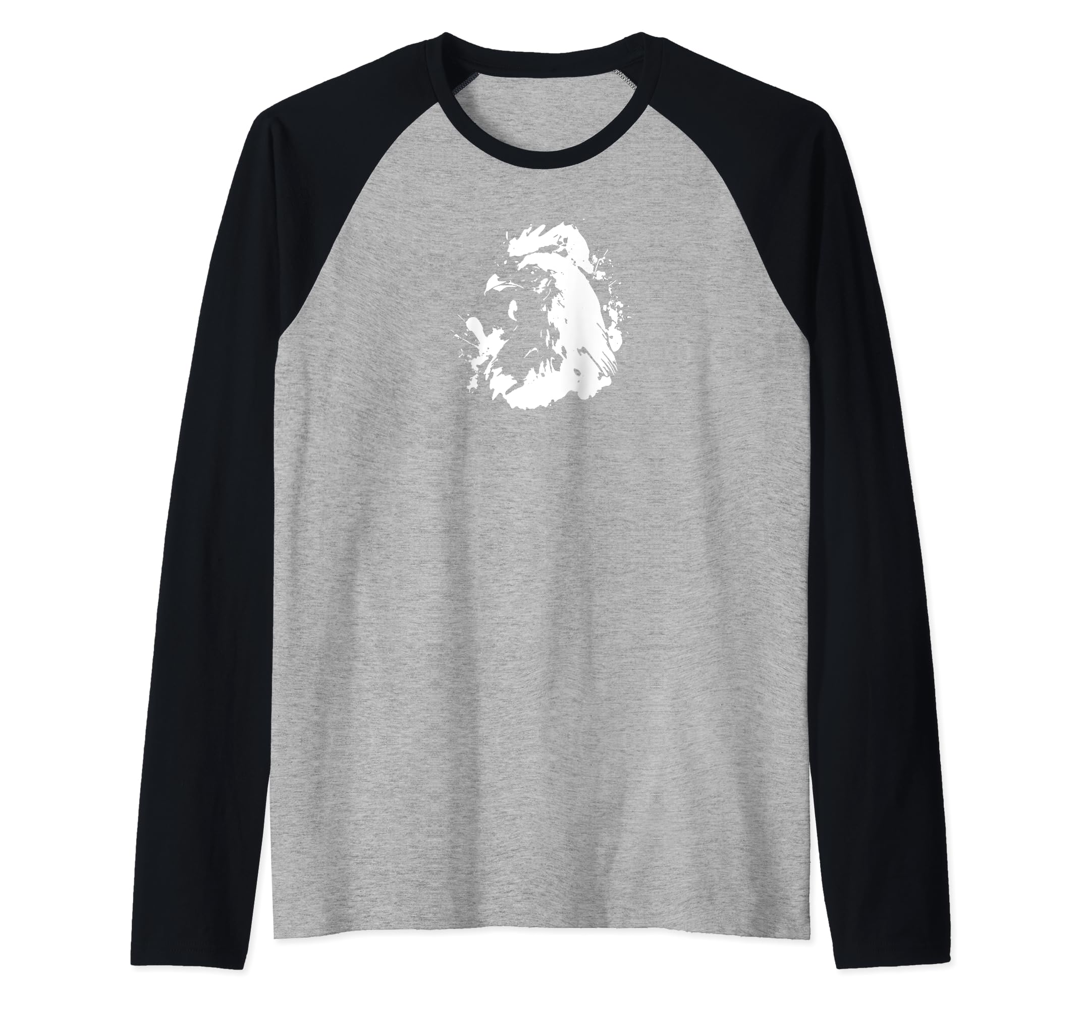 Westa Chickens the Pet that Poops BreakfastWatercolor Chicken Cute coloured Chicken Farmer Raglan Baseball Tee