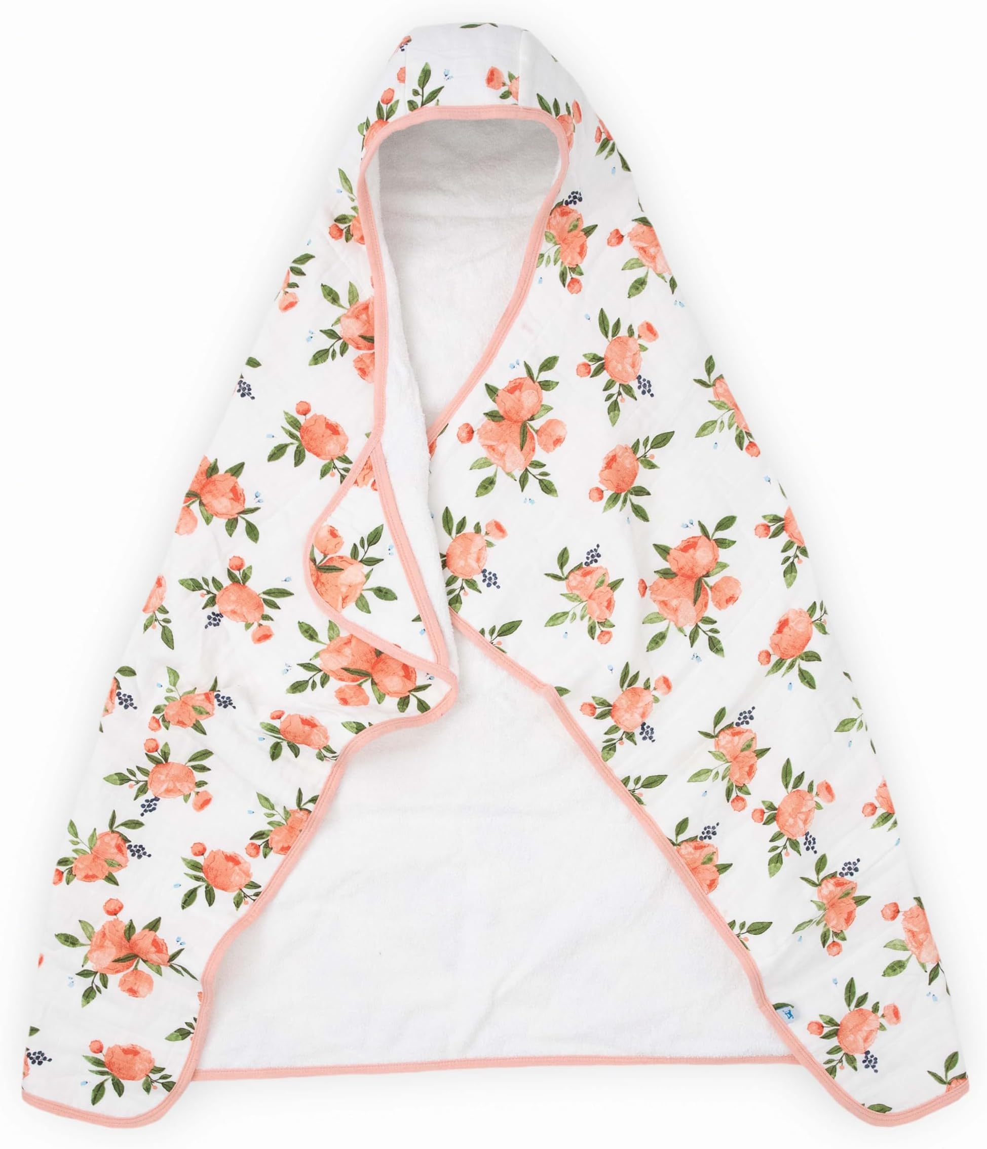 Babyhug Terry Cotton Woven Towel with Butterfly Embroidery L 91 x B 41 cm - Purple main image 0