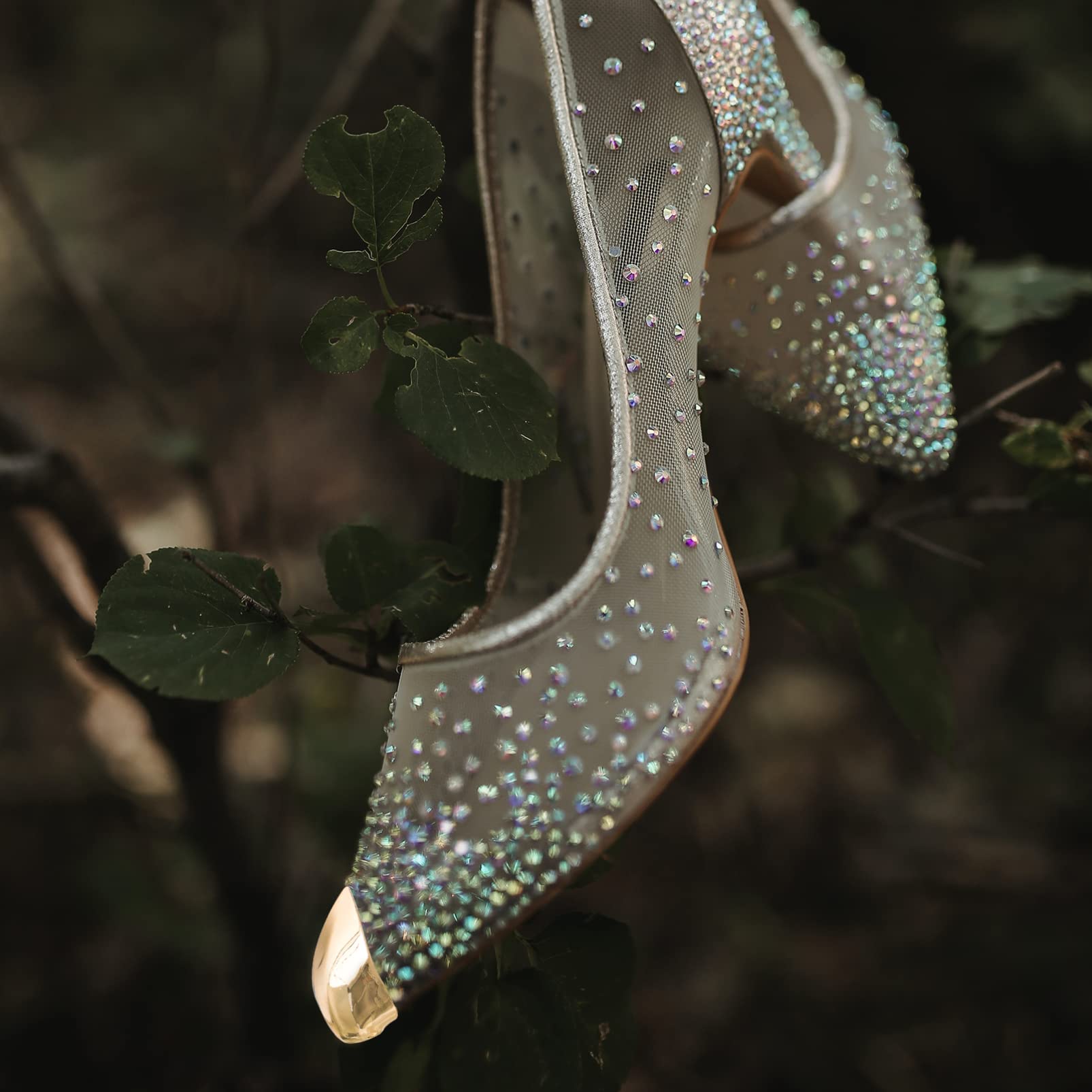 Holibanna Womens High Heel Shoes 9pcs Shoe Toe Heads Metal Pointed Covers Protectors Adjustable High Heel Caps Protectors Iron High Heel Tip Covers for Women Girls Ladies Pumps