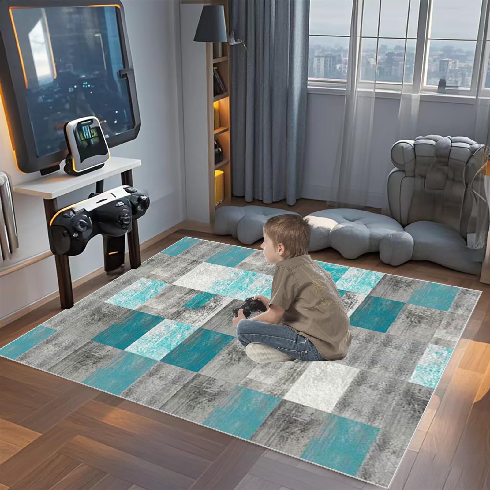 Tappeto per Sedia Ufficio Gaming, Alfombrilla de Protección para Suelos Duros, Tappetino per Sedia da Ufficio, Sedia Protettiva Multiuso per la Casa Tappeto per Pavimenti in Laminato 120 x 160 cm