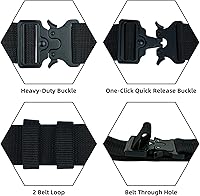 Vista 7 de Cinturón de herramientas de almohadilla, tirantes y cinturón de herramientas de trabajo de liberación rápida