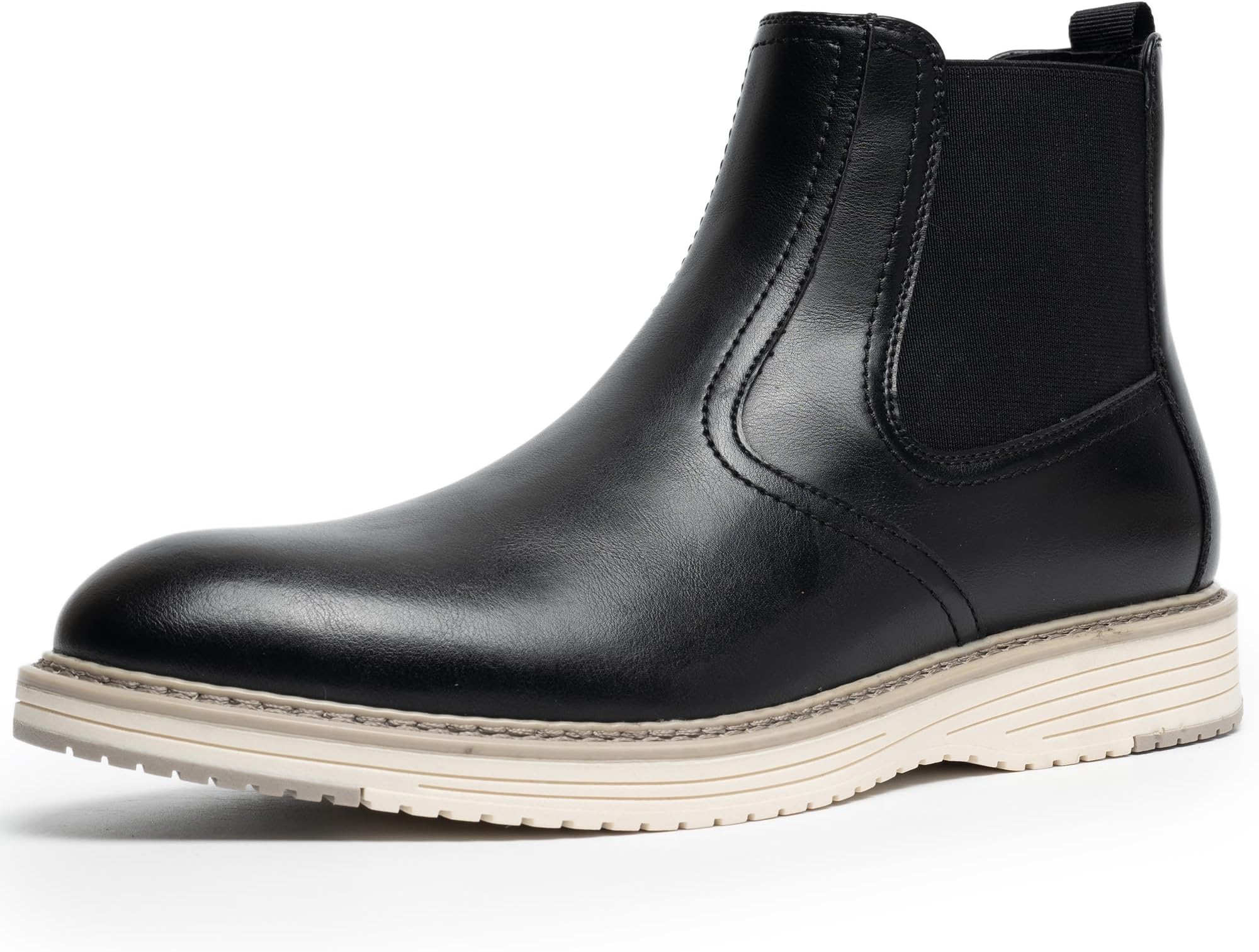 Men's Chelsea Boots, Fashion and Comfort Driving Shoes, Slip-Resistant Outsole, Slip on Casual Ankle Boots for Men
