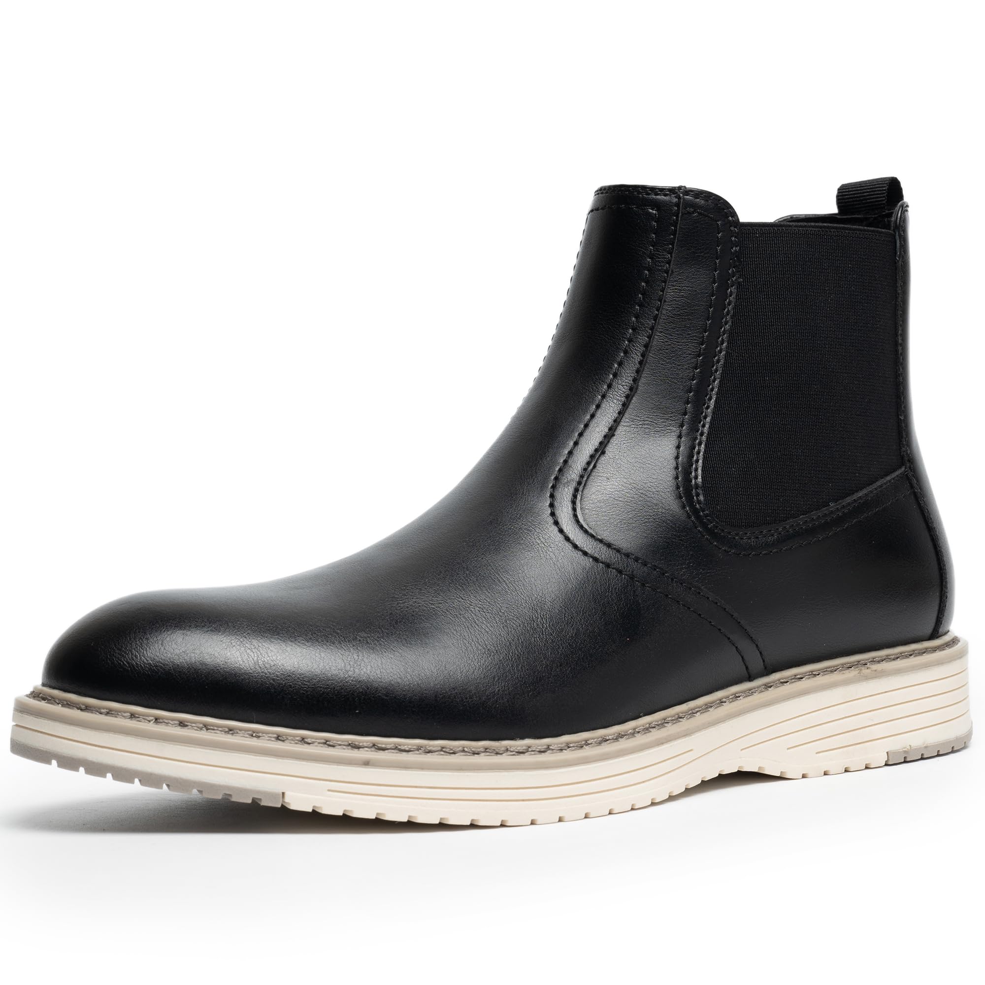 Men's Chelsea Boots, Fashion and Comfort Driving Shoes, Slip-Resistant Outsole, Slip on Casual Ankle Boots for Men