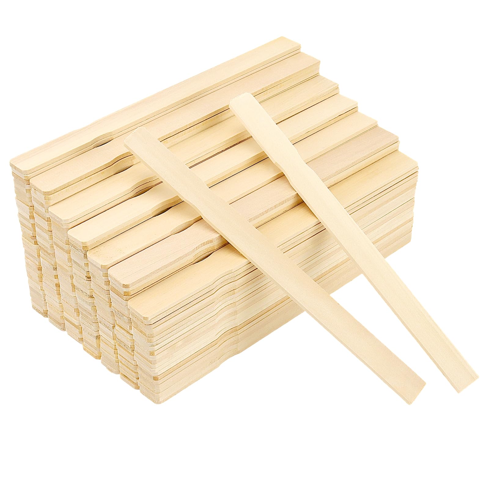 JIAYUET 100 Pack Wooden Paint Stir Sticks, 12 Inch Heavy Duty Stirrers for Paint, Resin, Silicone, DIY Crafts, Garden Projects