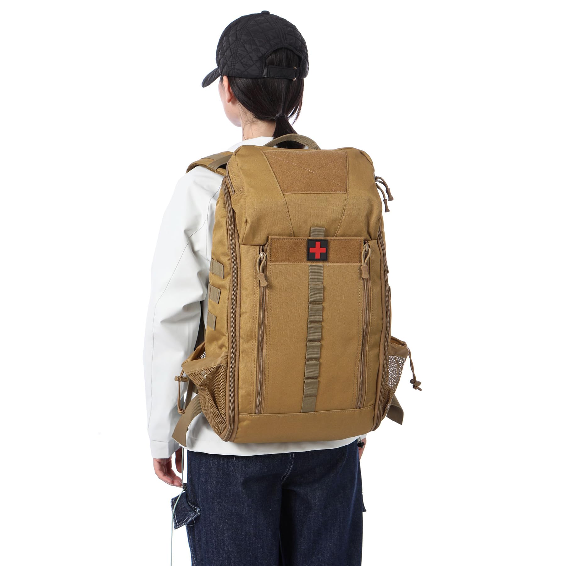 Zaino tattico impermeabile da 40 l, in nylon, per escursioni, trekking, caccia, pesca, campeggio e sport all'aria aperta