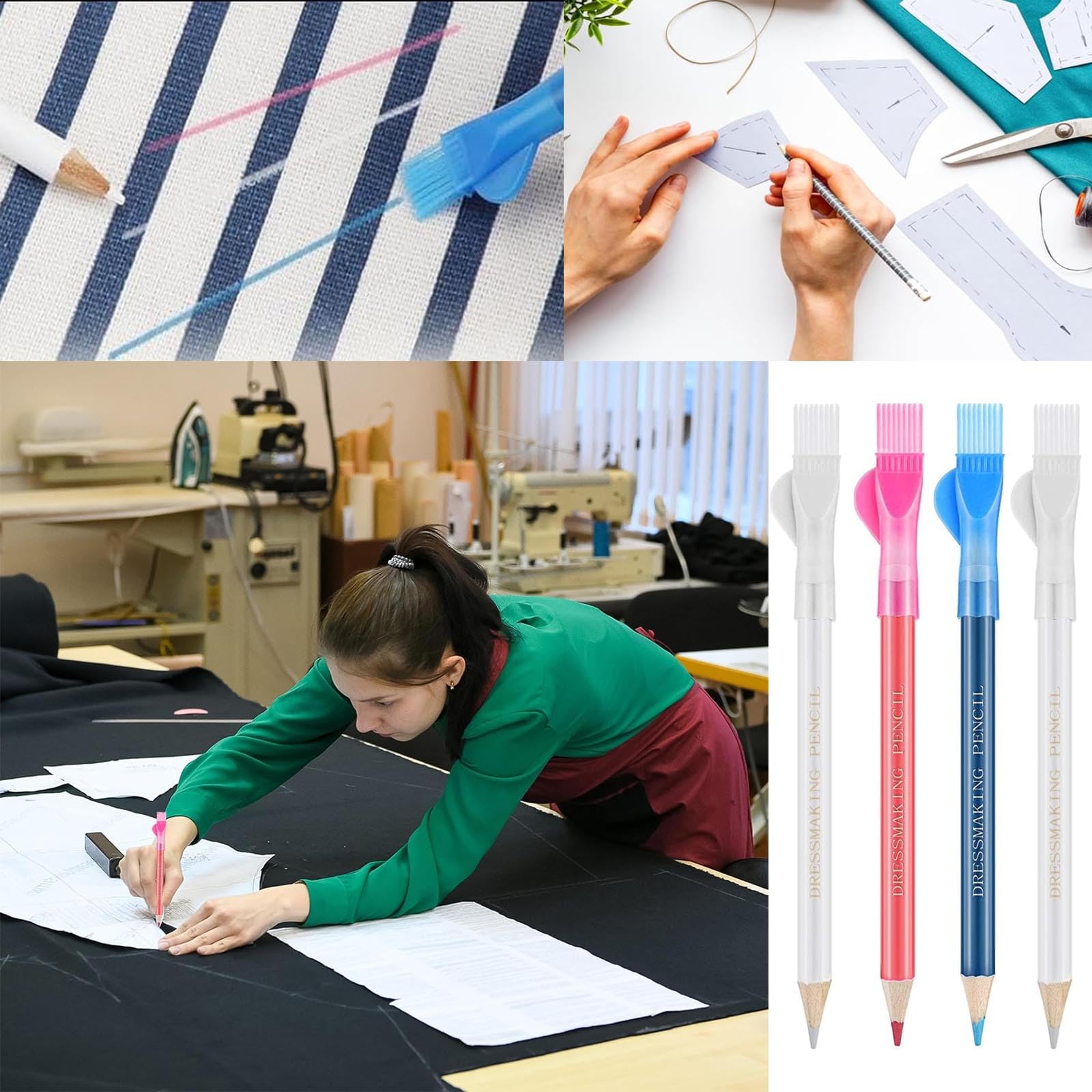 USky Fabric Marking Pencils: 10Pcs Sewing Pencils, Washable Tailor Markers For Dressmaker Craft - View #11