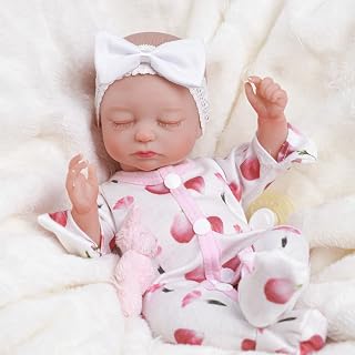 BABESIDE Lifelike Reborn Baby Dolls - 12-Inch Baby Soft Body Realistic-Newborn Baby Dolls Full Vinyl Body Poseable Real Life Baby Dolls Girl Gift Box for Kids Age 3+