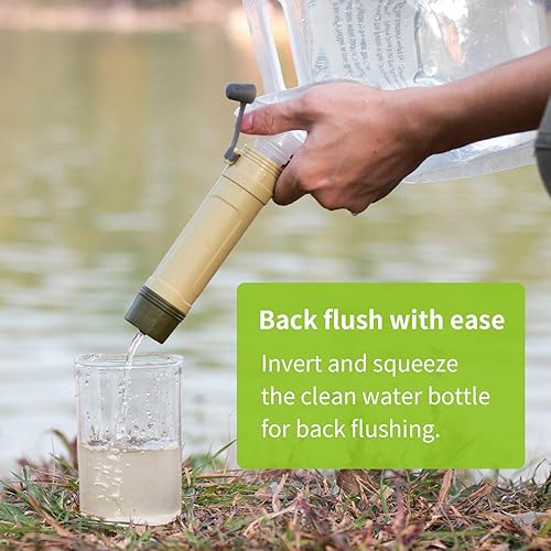 Miniatura 4 de Miniwell Gravity Purificador de agua de paja bastante ligera y fácilmente embalada. Multi uso para acampar en grupo y familia preparación de