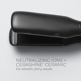 Neuro by Paul Mitchell Smooth+ 1.75 Ceramic Straightening & Styling Iron, Travel Flat Iron, Dual Voltage for Worldwide Use, Extra-Wide Plate Size for Faster Styling