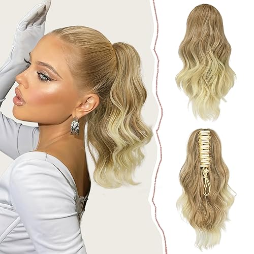 Sofeiyan Corto Artiglio Clip Ondulati Coda Cavallo Capelli Extensions 35cm