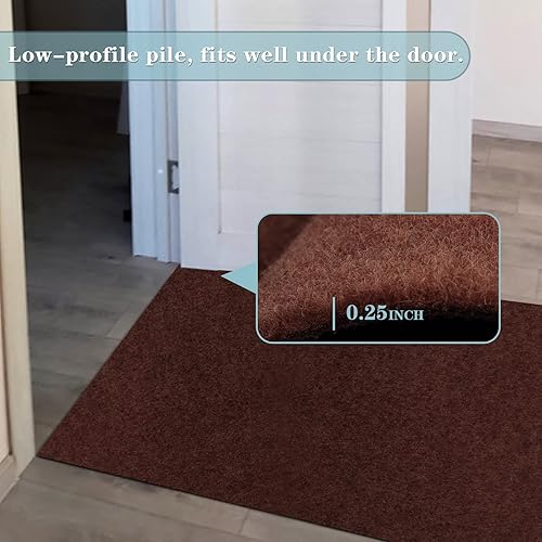 Miniatura 4 de AYOHA - Alfombra de pasillo de 2 x 6 pies, alfombra utilitaria para entrada, pasillo, pasillo, balcón, garajes, alfombras de área con parte trasera
