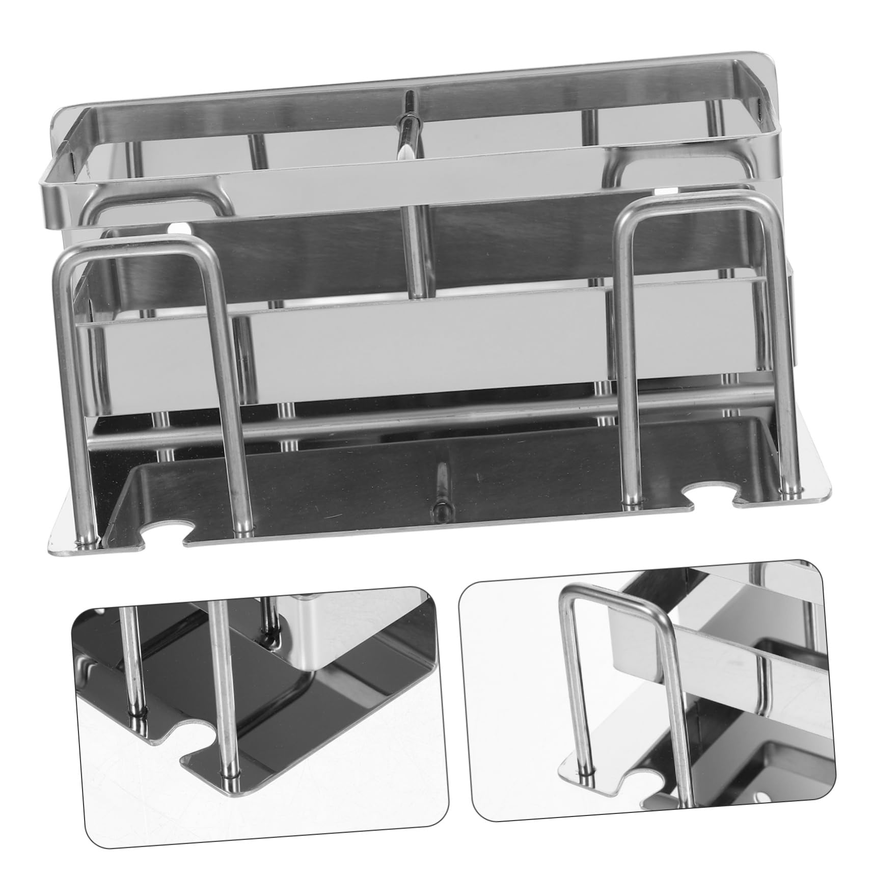 Alipis Lot De 2 Supports De Brosse À Dents pour Salle De Bain Support Mural Divisé pour Dentifrice