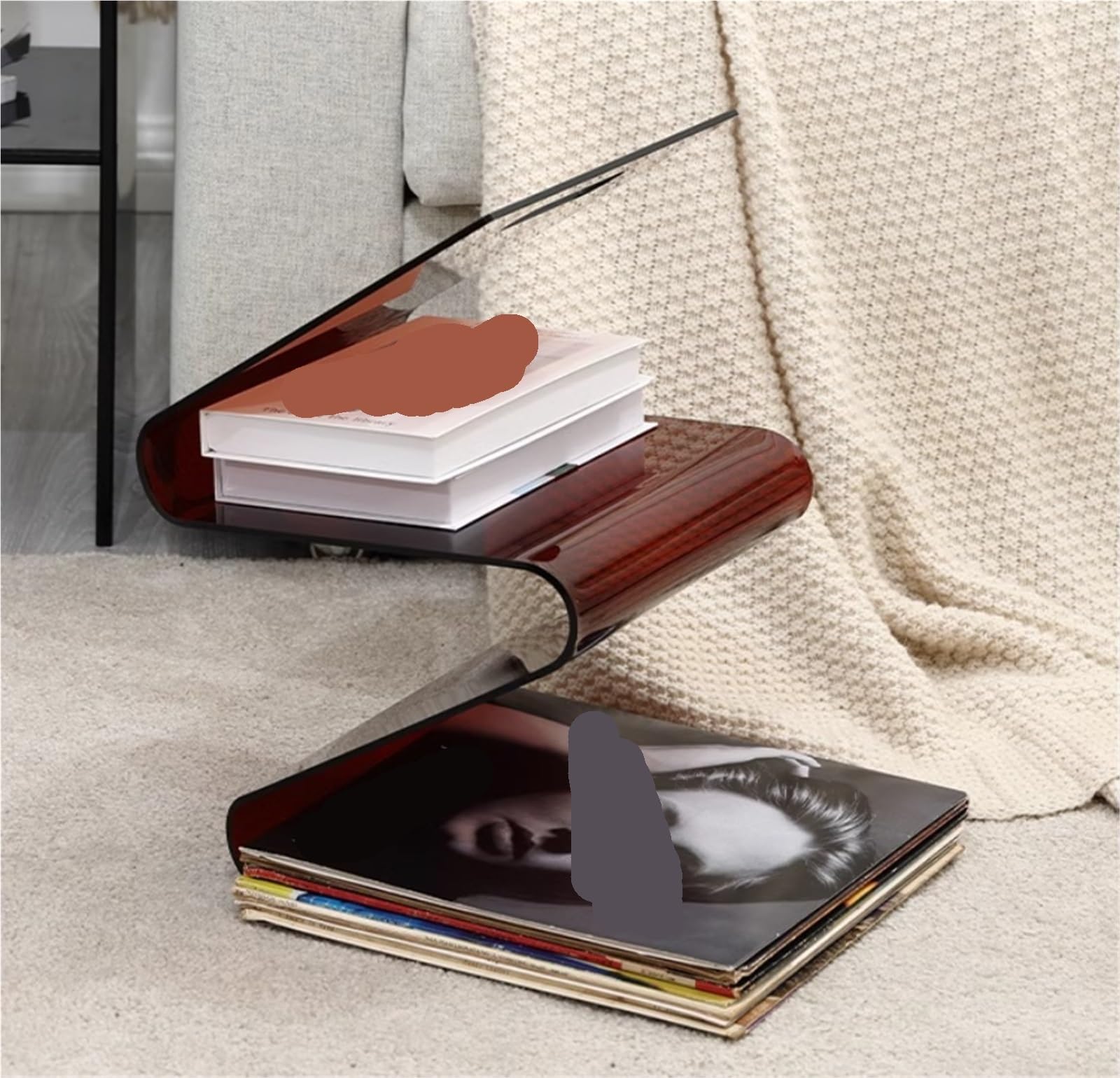 MRKU Porta Dischi in Vinile, espositore per CD, Organizer per la casa, Supporto per Dischi in Vinile da 12 Pollici in Acrilico per Collezionisti