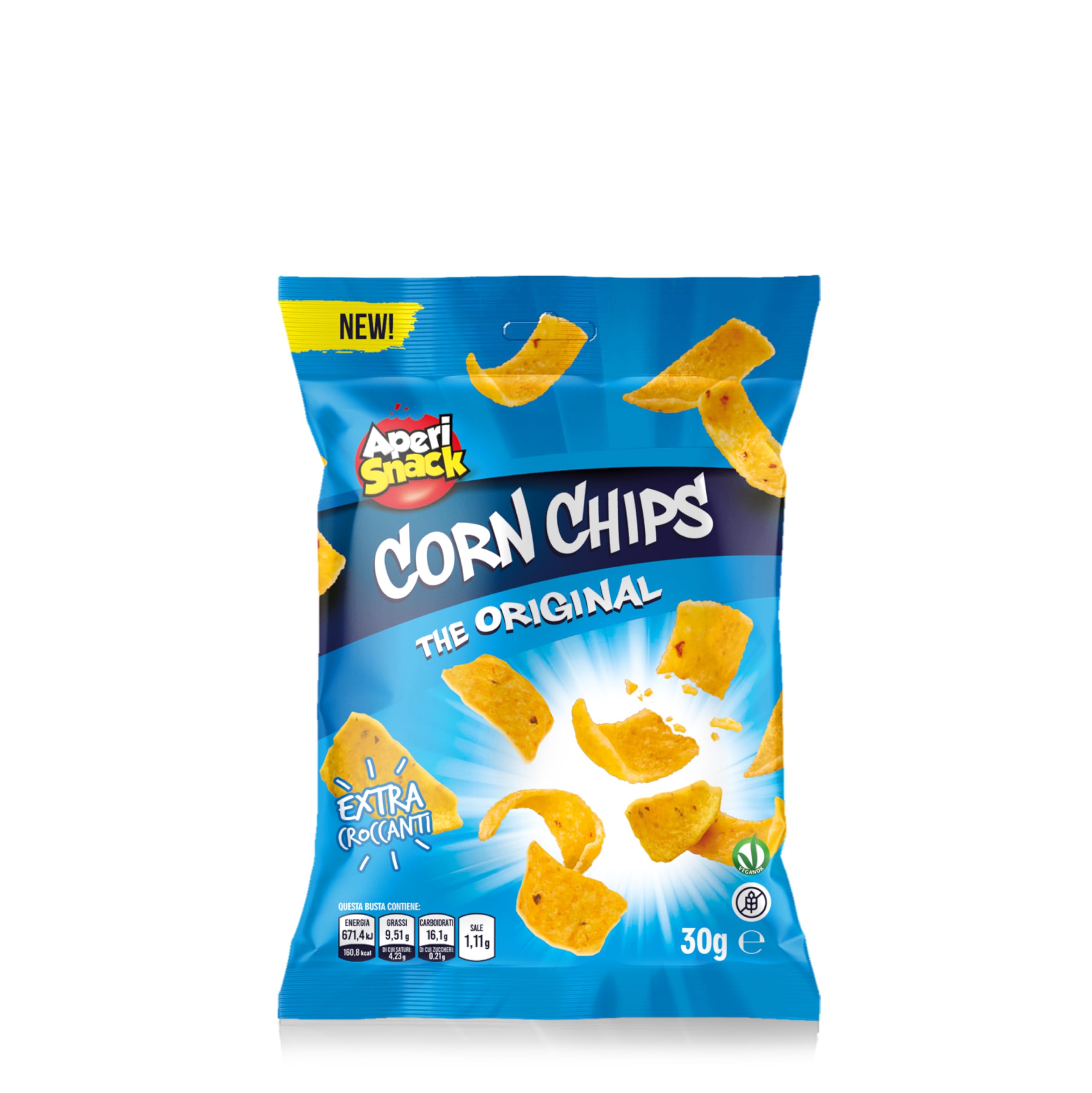 Aperisnack®- AP04.015.12 – Corn Chips Monoporzione 30g Box 12 pz